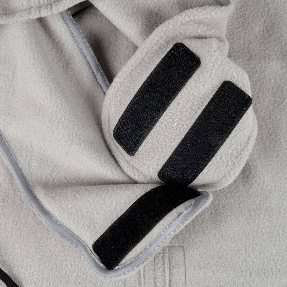 Love Story - Veste Polaire Chien "Frileux" 30cm Gris Clair - Image 4