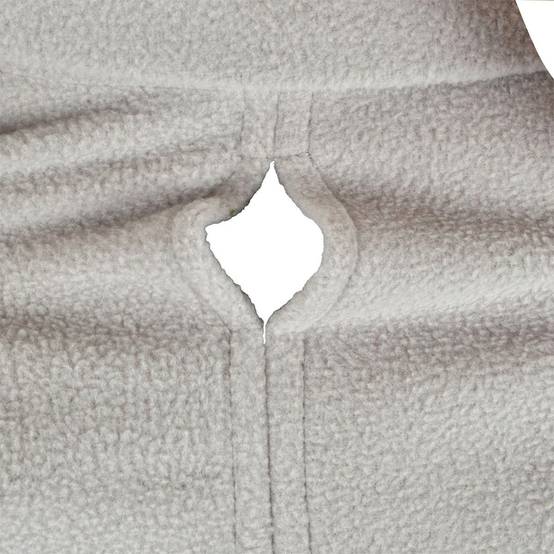 Love Story - Veste Polaire Chien "Frileux" 30cm Gris Clair - Image 3