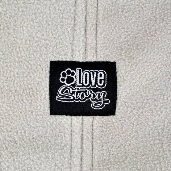Love Story - Veste Polaire Chien "Frileux" 30cm Gris Clair - Image 7