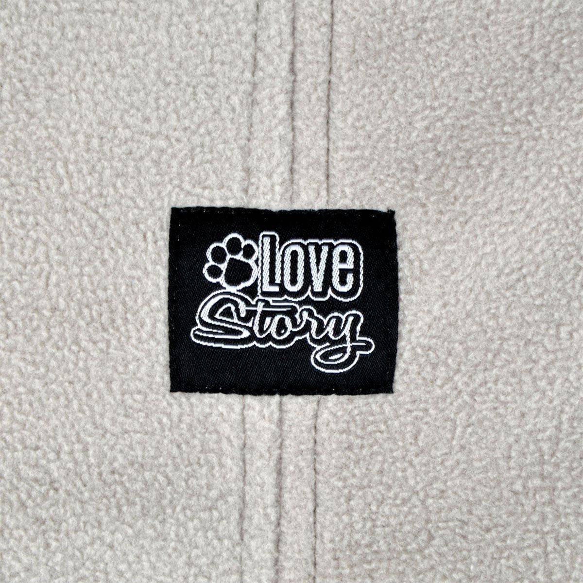 Love Story - Veste Polaire Chien "Frileux" 30cm Gris Clair - Image 7