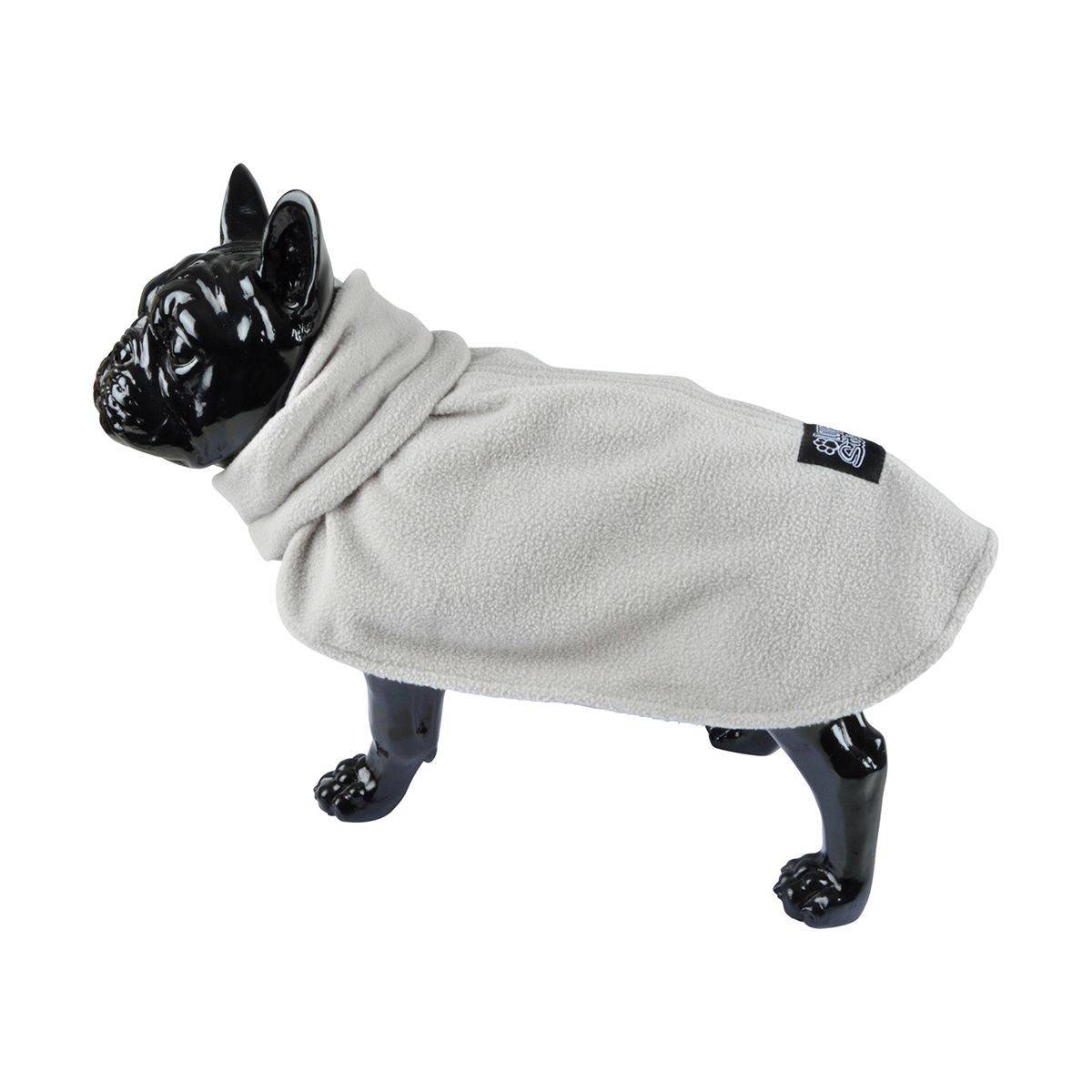Love Story - Veste Polaire Chien "Frileux" 30cm Gris Clair - Image 2