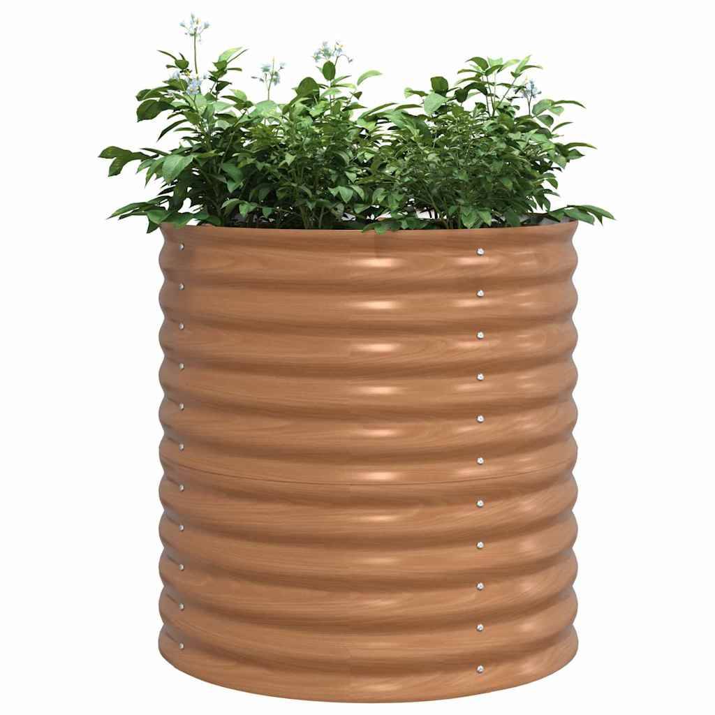 ComfortXL - Jardinière Haute Ergonomique en Métal Marron 81cm, Bac Potager pour Balcon – ComfortXL Outdoor Living - Image 3