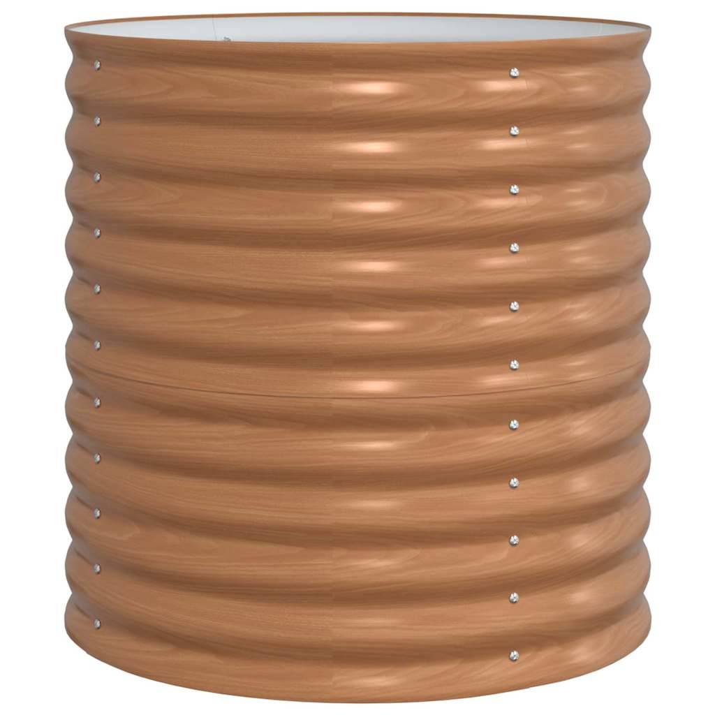 ComfortXL - Jardinière Haute Ergonomique en Métal Marron 81cm, Bac Potager pour Balcon – ComfortXL Outdoor Living - Image 2