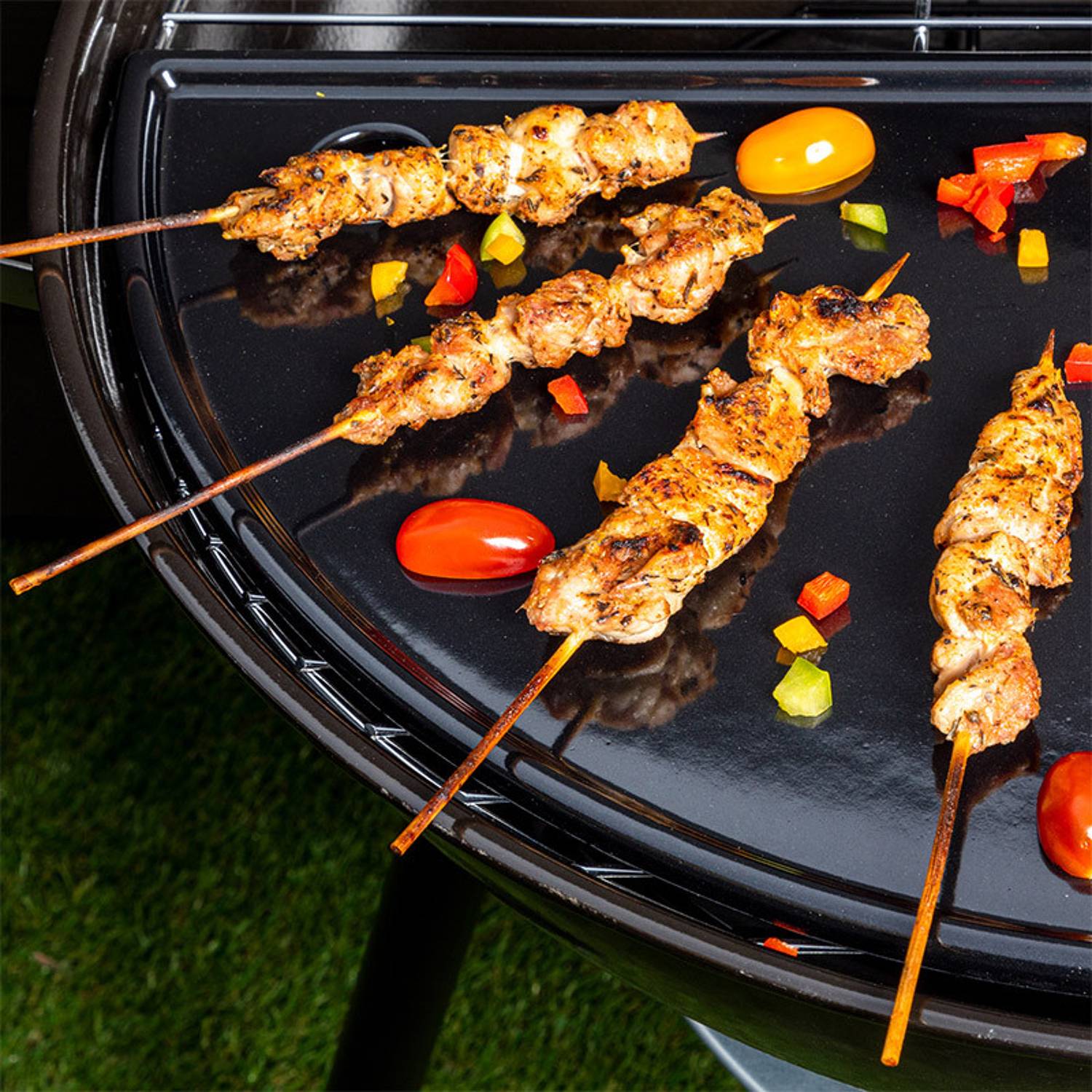 Somagic - Plancha demi-lune en fonte émaillée pour barbecue Kettle - SOMAGIC - Image 5