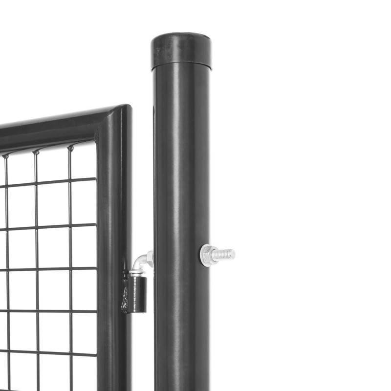 Portillon grillagé en acier galvanisé maille 50 x 50 passage L 1m x H1m00 Gris anthracite - Easy Clôture - Imagen 3