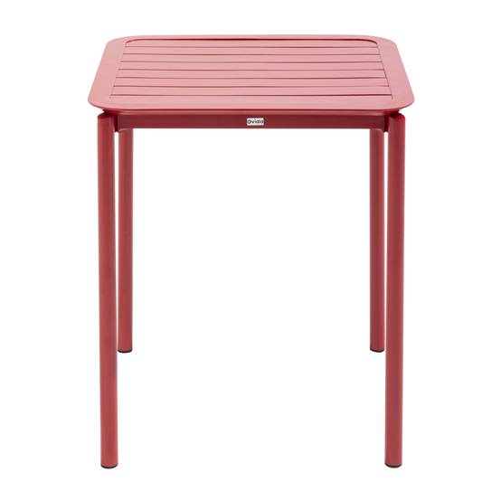 Oviala - Table carrée de terrasse (70x70cm) rouge foncé Almada - Oviala - Image 5