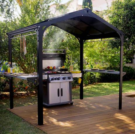 Canopia by Palram - Canopia Abri barbecue Austin 180 x 284 cm Aluminium Noir - Image 4