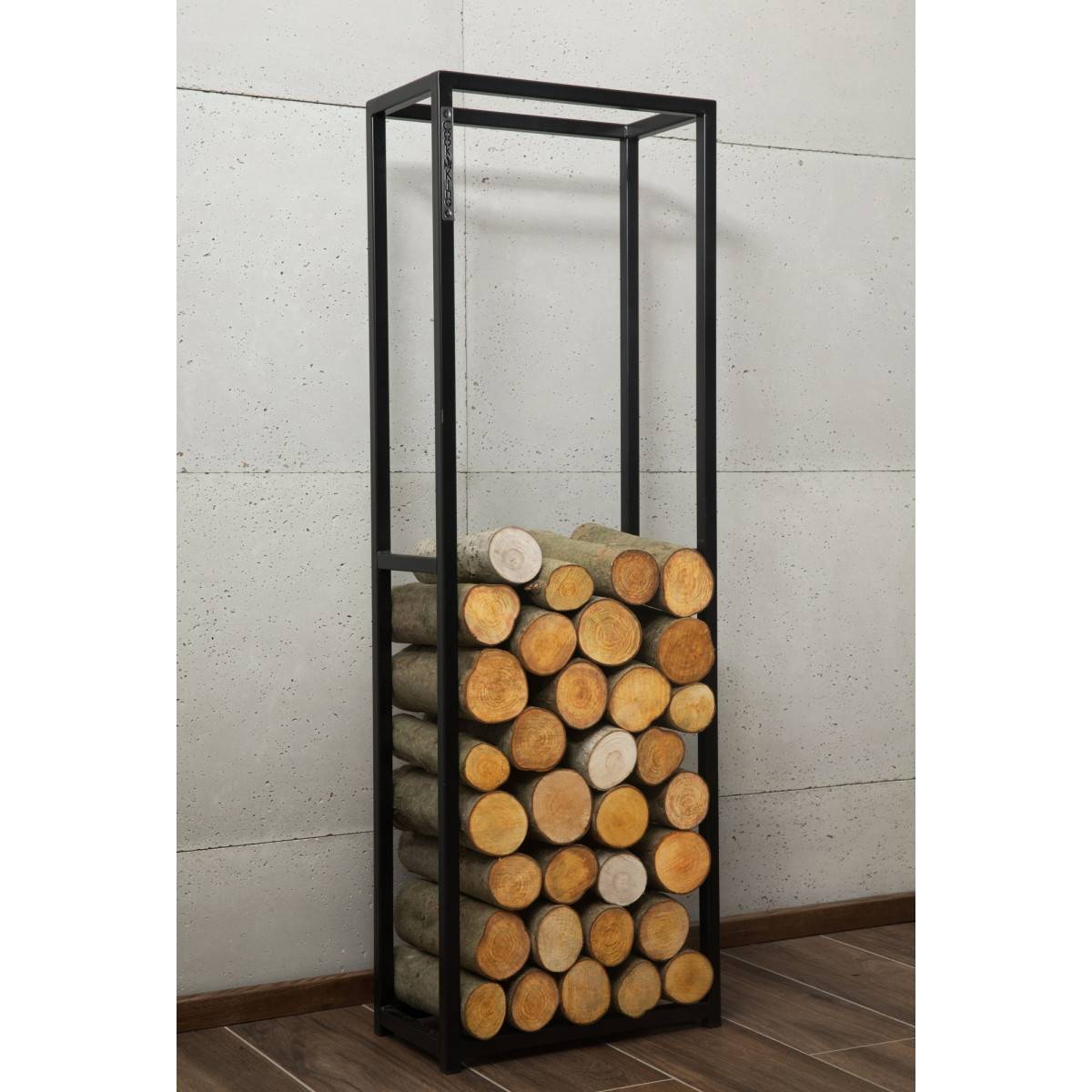 Divers - Porte-bûches "CORNEL" pour bûches de 20 cm : Alliant Praticité et Esthétique - 120 x 40 x 20 cm - Imagen 2