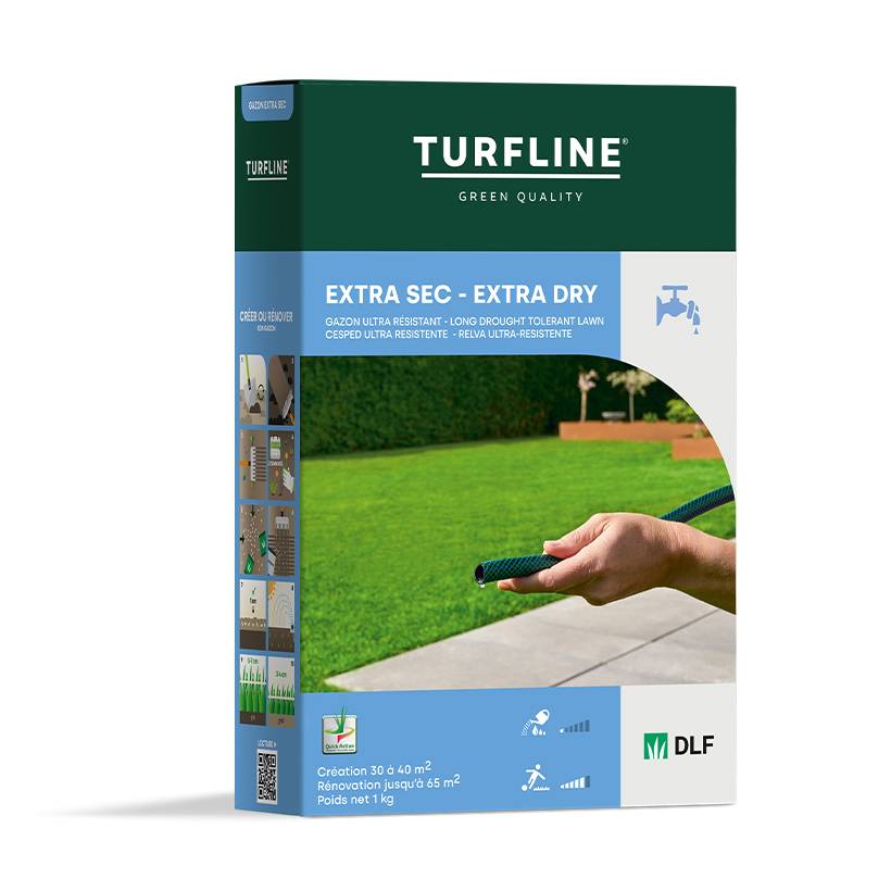 Gazon extra sec TURFLINE Le sac de 7.5 kg - pour 500m²