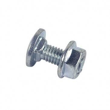 Boulon LENNIE Tête ronde collet carré TRCC - Zingué blanc - Ø8x25 - boite de 200 - BTRCC0802502B