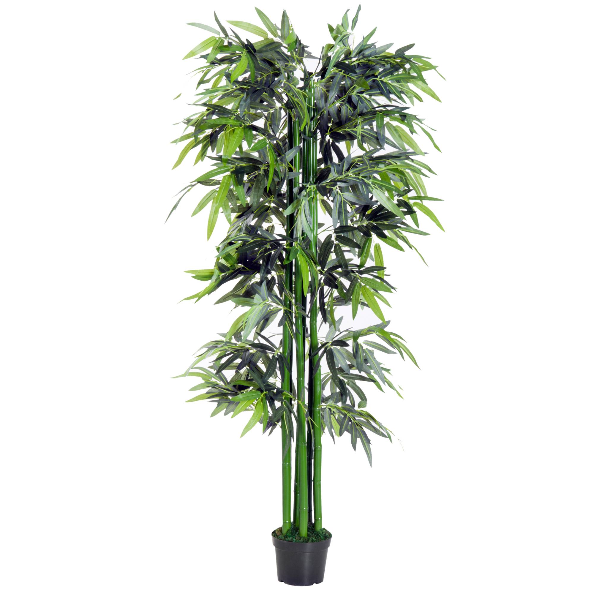 Bambou artificiel en pot 180cm, intérieur/extérieur - Image 2