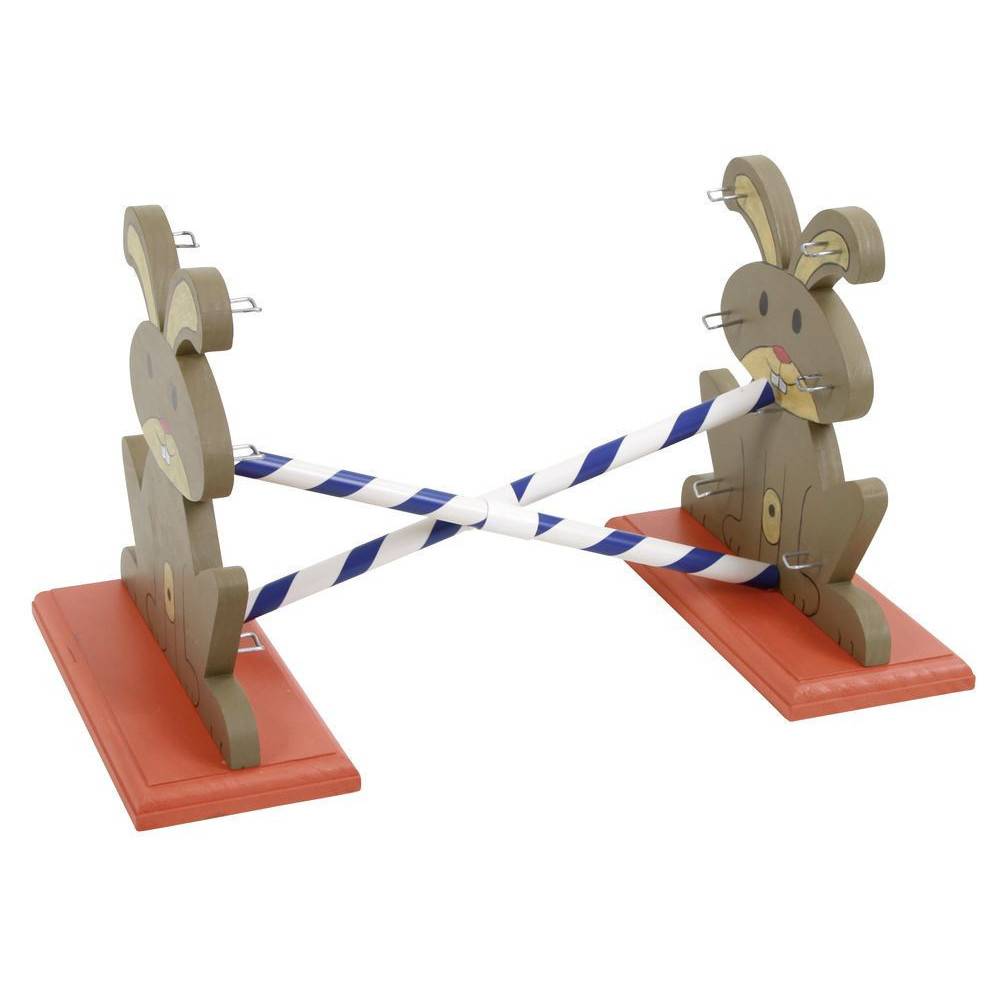 Obstacle Agility Kaninhop, pour rongeurs et lapins, taille: 62 cm par 33 cm et 34 cm - Imagen 6