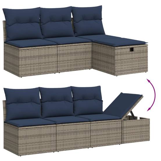 Salon de jardin vidaXL 8 pcs résine tressée marron - Salon de jardin - Rue du Commerce Salon de jardin vidaXL 8 pcs résine tressée marron - Salon de jardin - Rue du Commerce