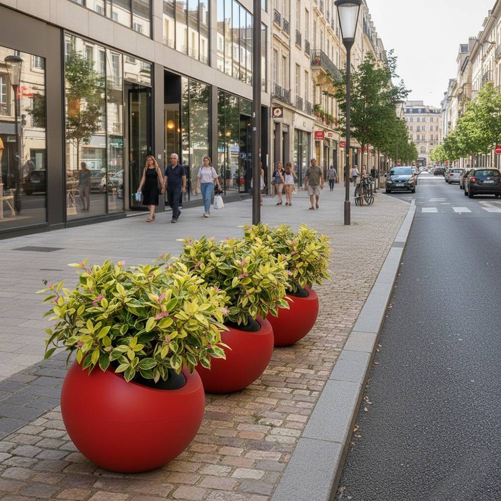 Pot de fleurs dolce vita 300l - plast'up rotomoulage - Image 3