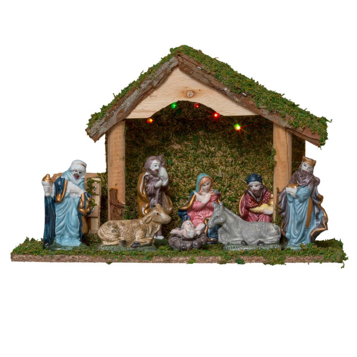 Feeric Christmas - Crèche de Noël lumineuse avec 8 santons H20cm 5 LED - Feeric Lights & Christmas - Imagen 4