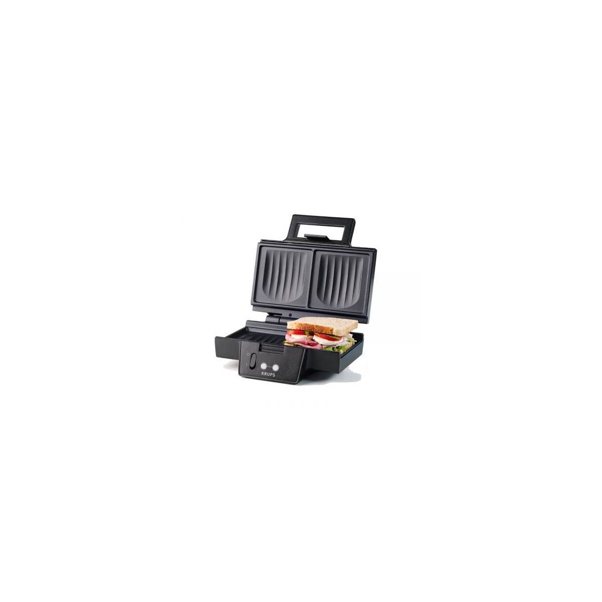 Appareil à croque monsieur KRUPS FDK452 850W 2 personnes Voyant Marche/Arrêt - Imagen 4