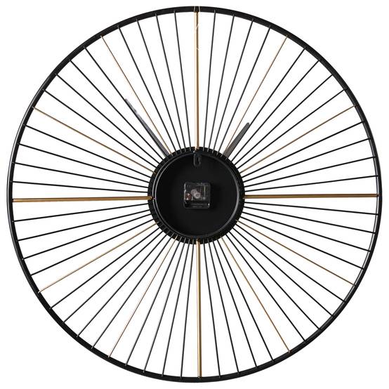 Beliani - Horloge murale Métal Noir SAZAIS - 80x4x80- Beliani - Image 4