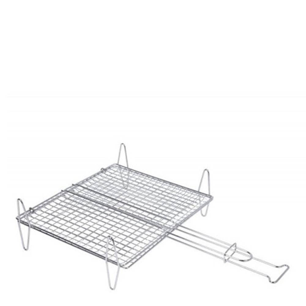 Grille de cuisson poisson barbecue 40 x 45 cm inox - Image 1