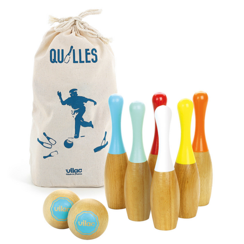 Vilac - Jeu de quilles en bois pour enfant - Vilac - Imagen 1