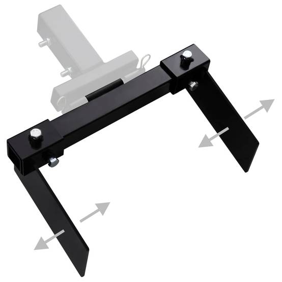 Adaptateur de chasse-neige acier noir 40.1 x 22 x 12 cm - PANGIVO - Image 4