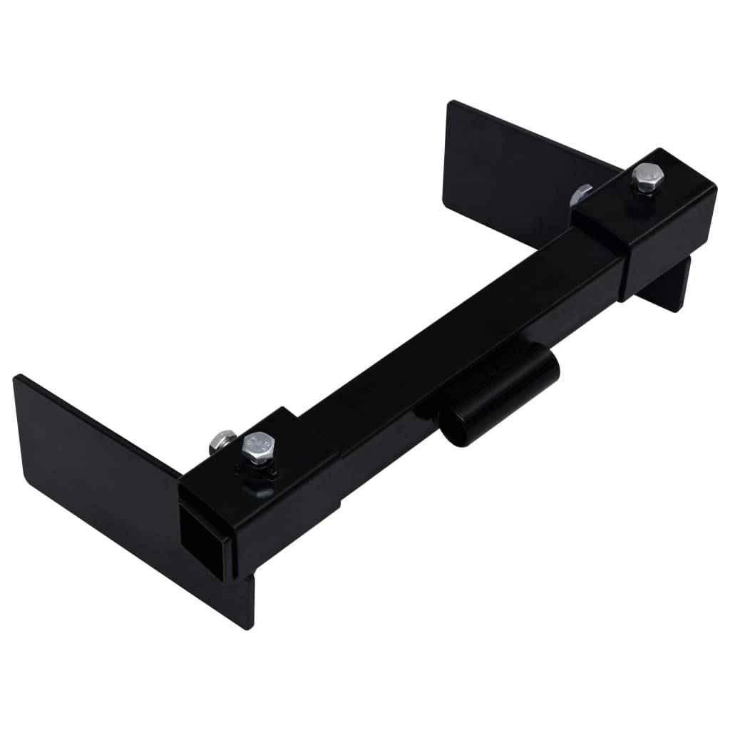 Adaptateur de chasse-neige acier noir 40.1 x 22 x 12 cm - PANGIVO