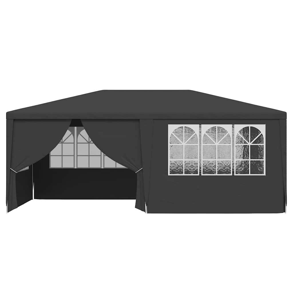 Vidaxl - Tente de réception et parois latérales 4x6 m Anthracite 90 g/m² 24 m² vidaXL 48537 - Image 5