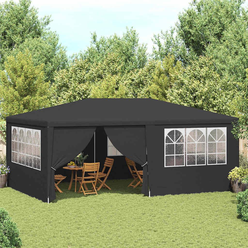 Vidaxl - Tente de réception et parois latérales 4x6 m Anthracite 90 g/m² 24 m² vidaXL 48537