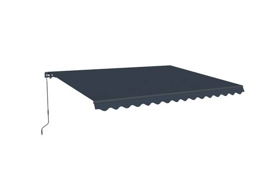 Store banne monobloc VECCHIO 4 m x 3 m - Toile premium 320g/m2 Gris - Image 4