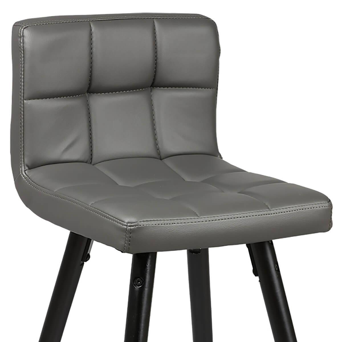 Lot de 2 Tabourets Gris - SOREN - Image 4