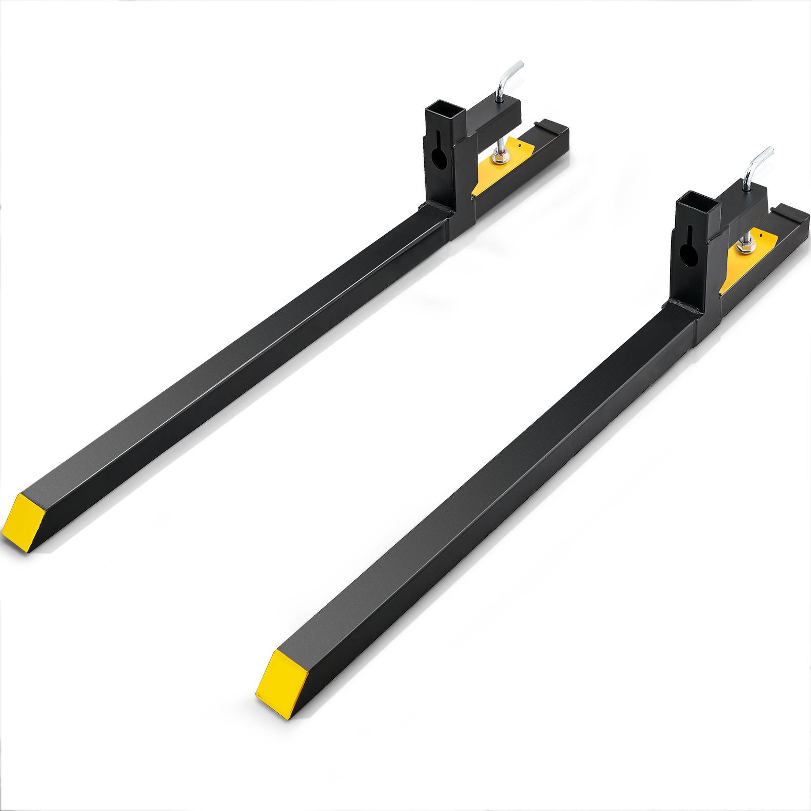 VEVOR Pinces fourches palette 1490x70x230 mm, charge 907 kg, lame 109 cm. Pour chargeur tracteur. - Image 1