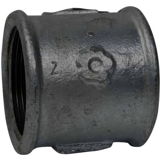 Manchon Femelle-Femelle en Fonte Malléable à Cœur Noir - 2'' - Image 1