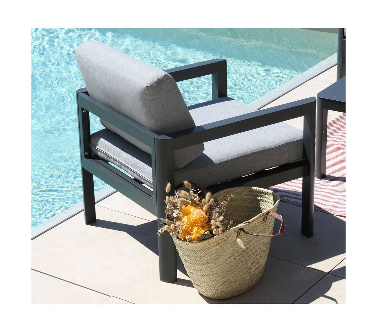 Salon de jardin  en aluminium  5 places  SEATTLE - Imagen 3