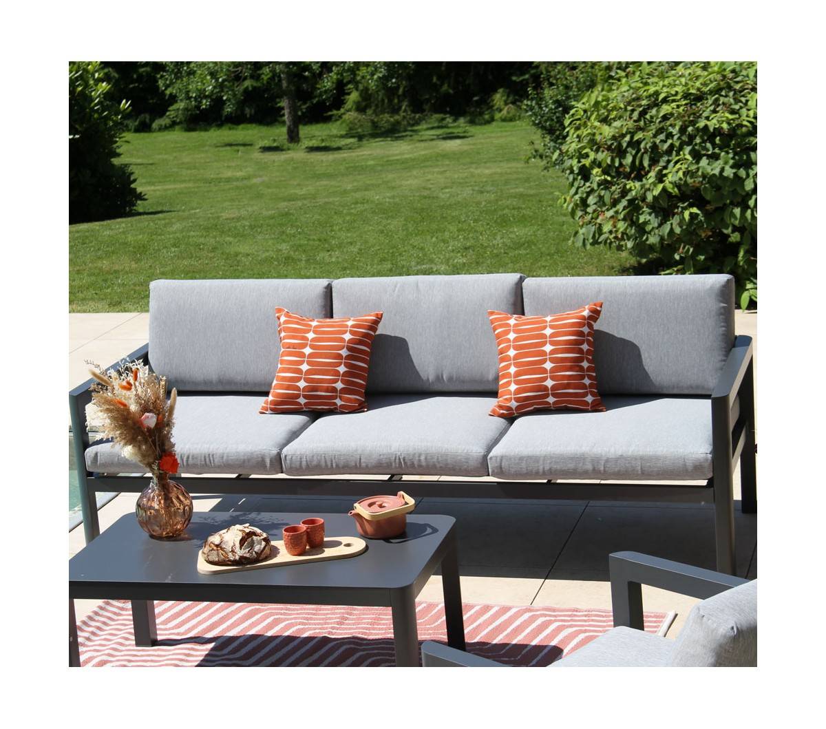 Salon de jardin  en aluminium  5 places  SEATTLE - Imagen 2