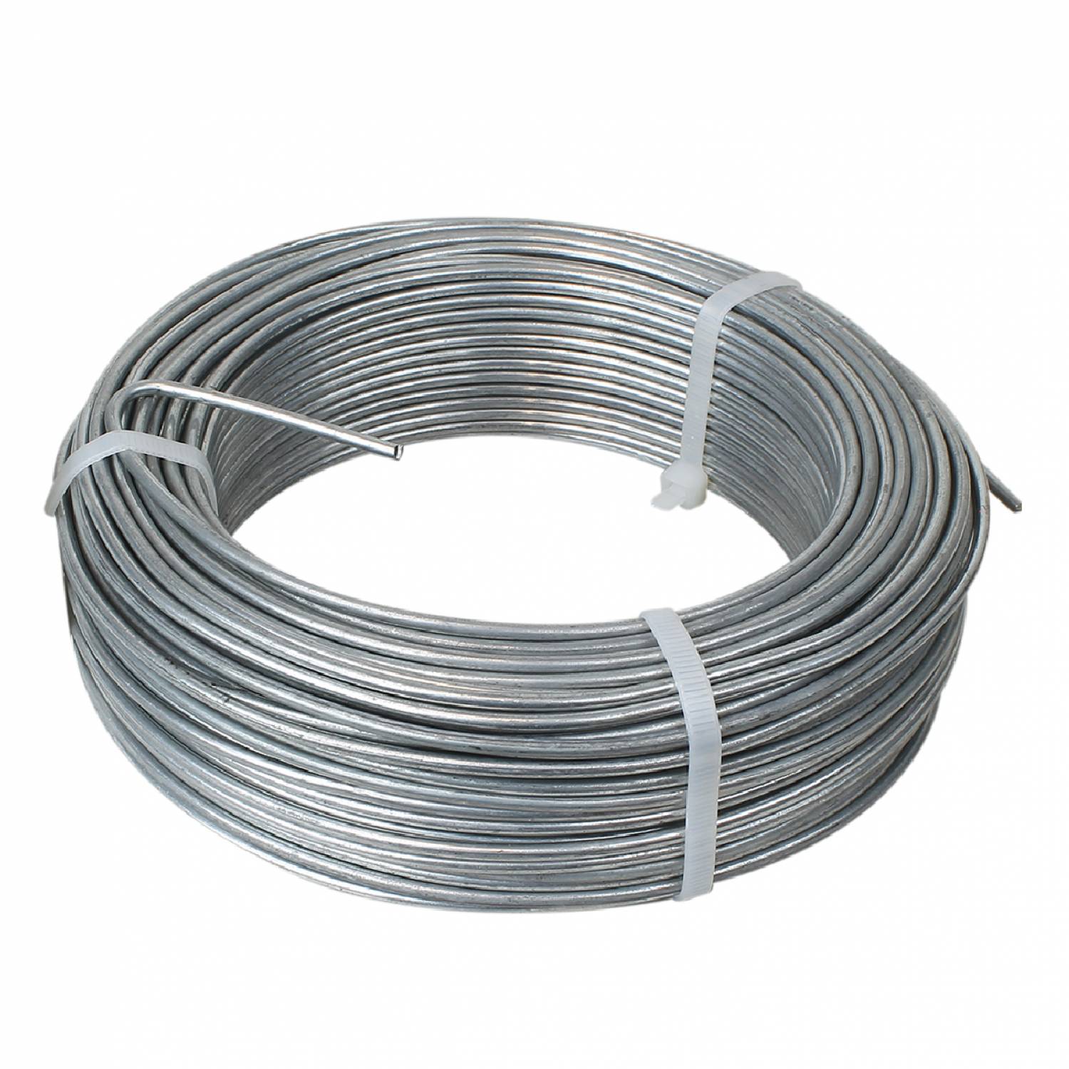 Linxor - Fil de tension en acier galvanisé pour grillage ou autre - 100 m x 2.2mm Ø - Gris - Linxor - Imagen 1
