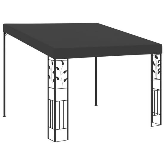 ComfortXL - Pergola Adossée Acier et Tissu Polyester Protection UV pour Jardin Anthracite 3x3 m – ComfortXL Outdoor Living - Image 1