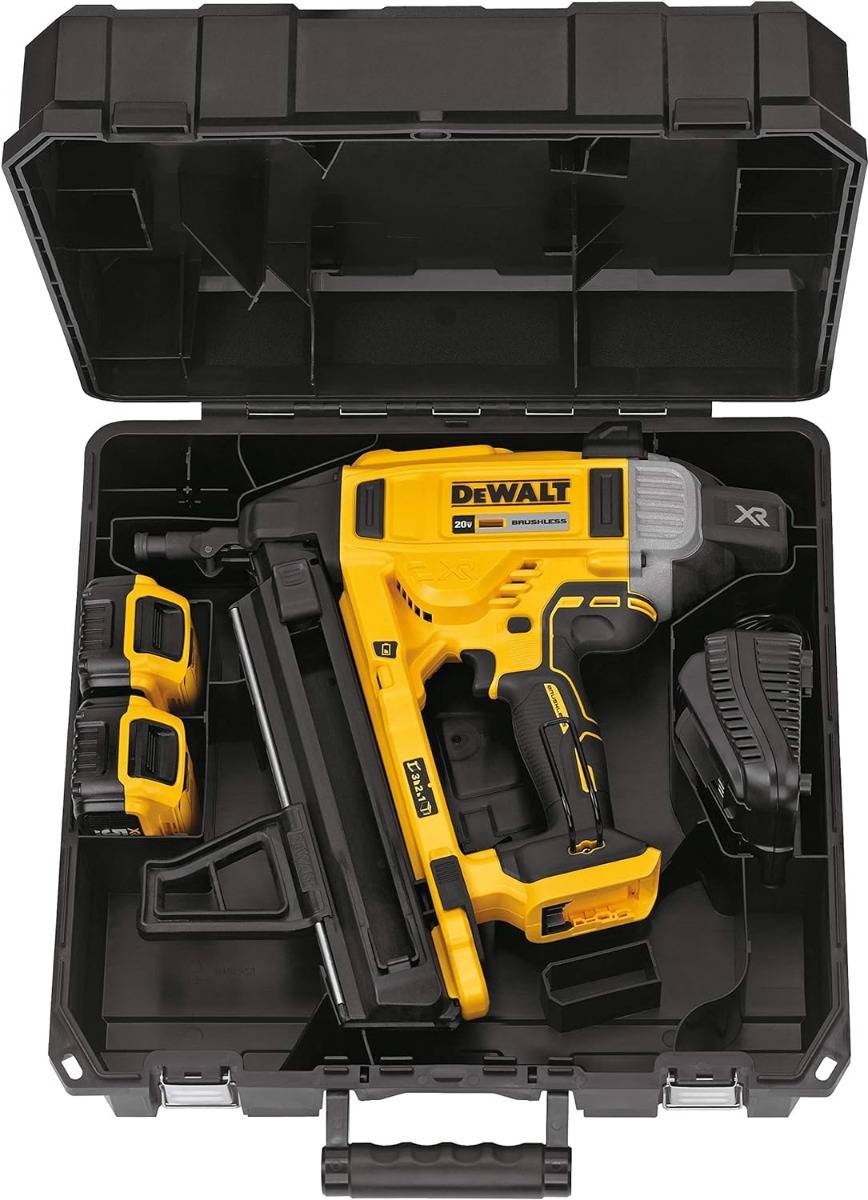 Cloueur XR 18V - béton et acier - DEWALT - avec 2 batteries 18V 5Ah li-ion + chargeur + accessoires + TOUGHSYSTEM - DCN890P2 - Image 5