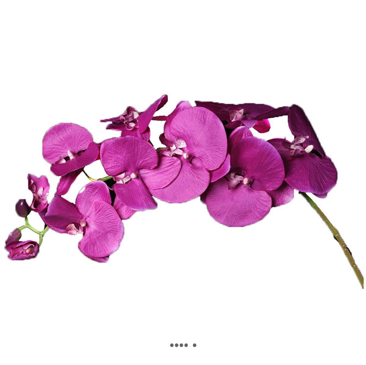 Artificielles - Orchidée Lisa factice Rose intense H98cm 8 fleurons 4 boutons qualité - couleur: Rose soutenu - Imagen 1