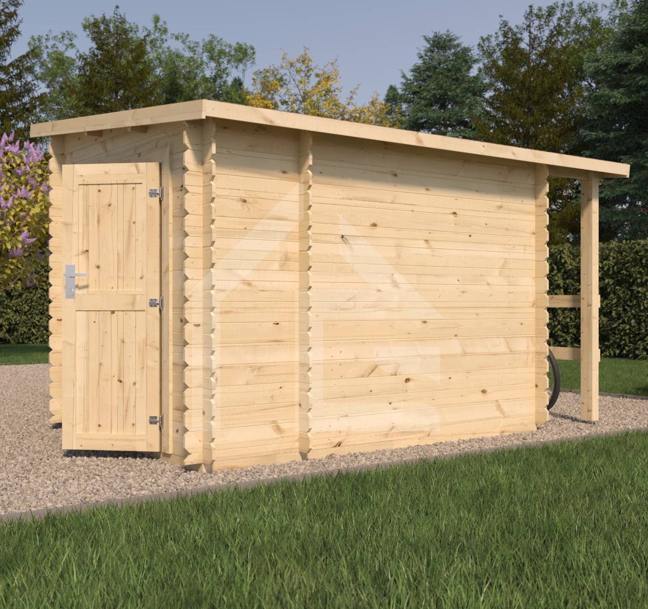 Eden Partenaire Jardin - Abri de jardin en bois mono pente de 4.9m². Madriers de 19mm - Image 3