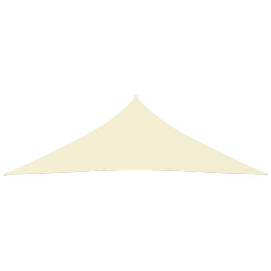 Helloshop26 - Voile toile d'ombrage parasol tissu oxford triangulaire 3 x 3 x 4,24 m crème - Imagen 2