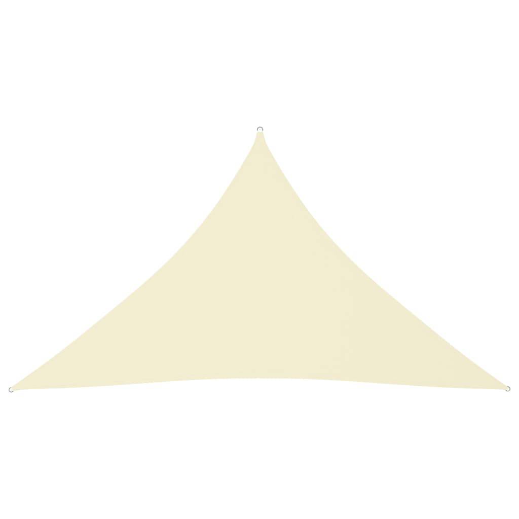 Helloshop26 - Voile toile d'ombrage parasol tissu oxford triangulaire 3 x 3 x 4,24 m crème - Imagen 1