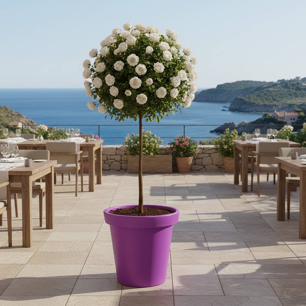 Pot de fleurs 75l delight - plast'up rotomoulage - Imagen 2