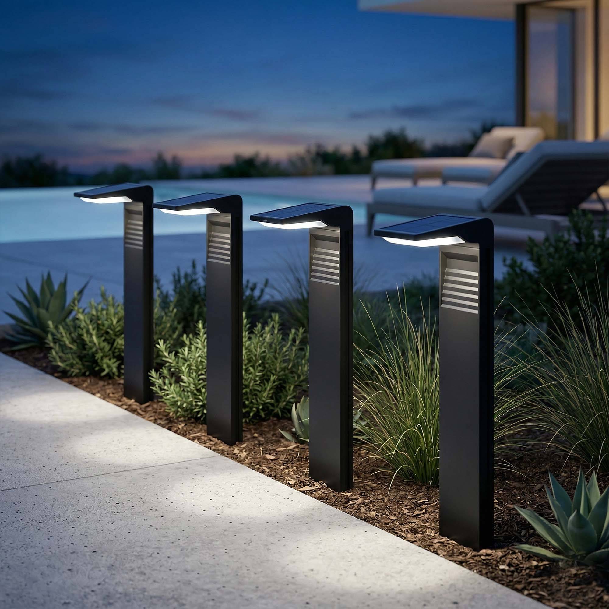 Lumisky - 8 Potelets solaires OSTRY H41cm 150LM - Imagen 9