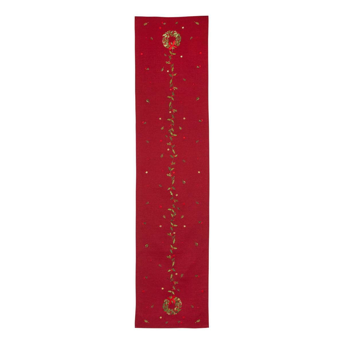 Atmosphera - Chemin de table Elma rouge 40 x 172 cm - Atmosphera Créateur d'intérieur - Image 3