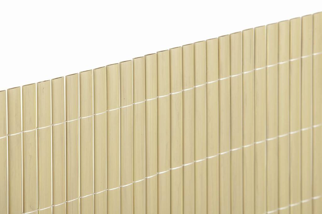 Nortène - Canisse PVC double face 20mm - coloris Bambou - 1x3m Nortene - Imagen 1