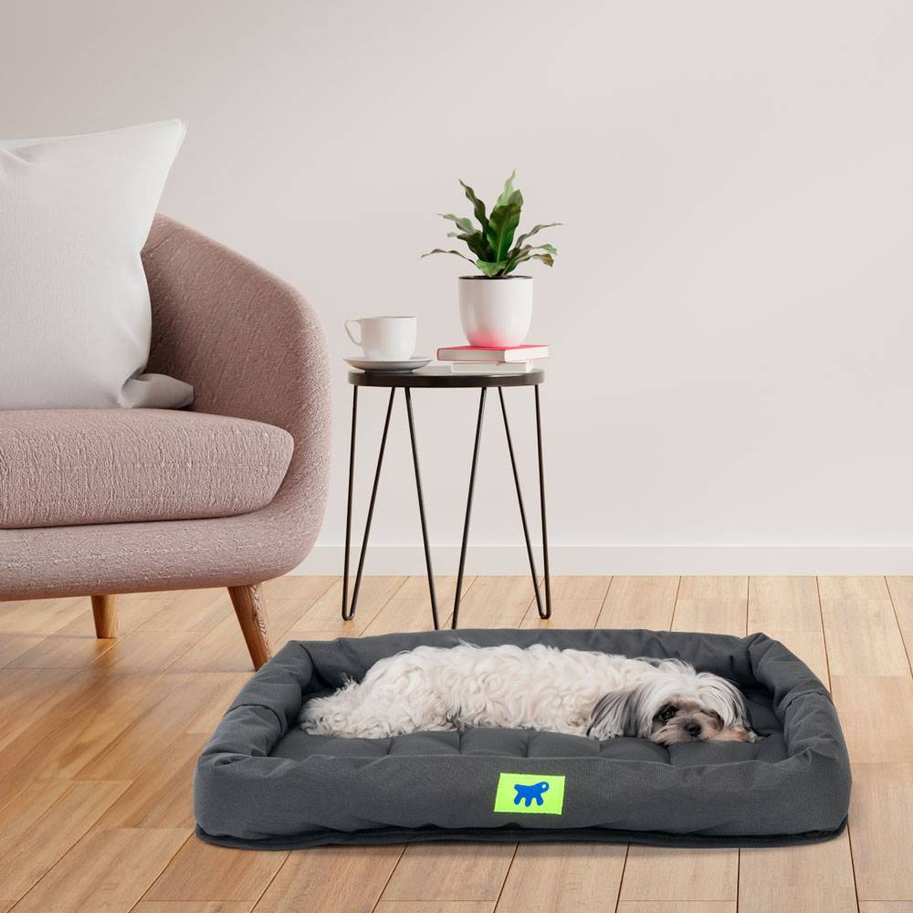 Ferplast - Ferplast Panier Chien Coussin Chien Petite taille Tissu anti-rayures Matelas pour chien imperméable 61 x 46 x 5 cm.Noir - Imagen 3