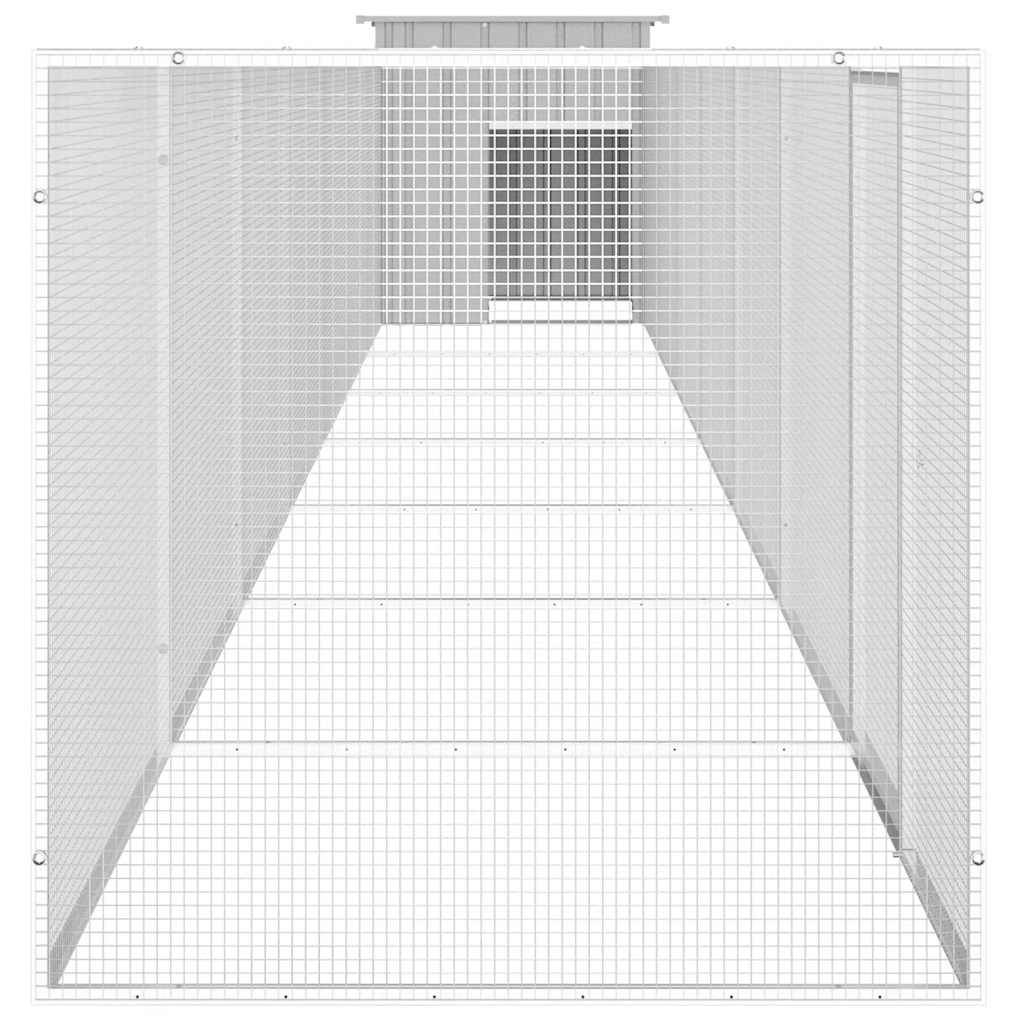 Vidaxl - Cage pour poules Gris 800x91x100 cm Acier galvanisé vidaXL 3106465 - Imagen 5
