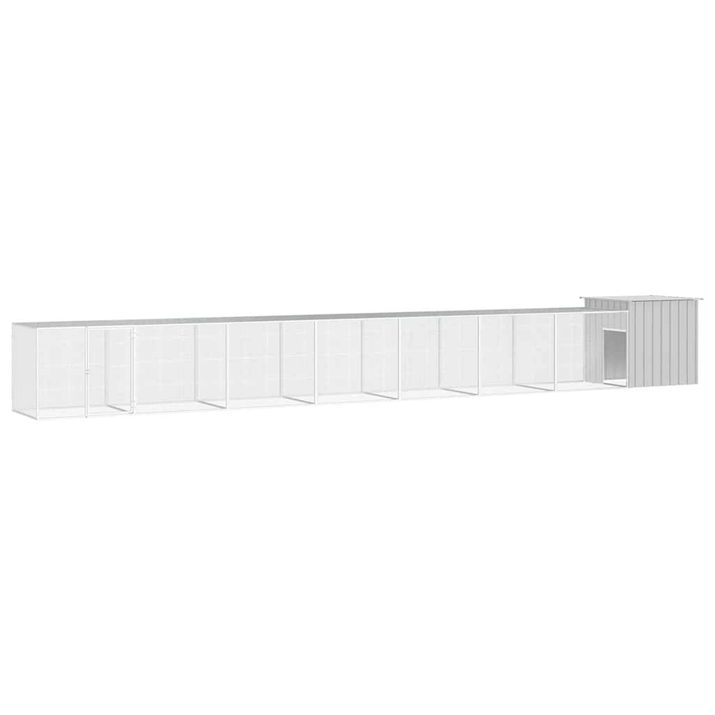 Vidaxl - Cage pour poules Gris 800x91x100 cm Acier galvanisé vidaXL 3106465 - Imagen 1