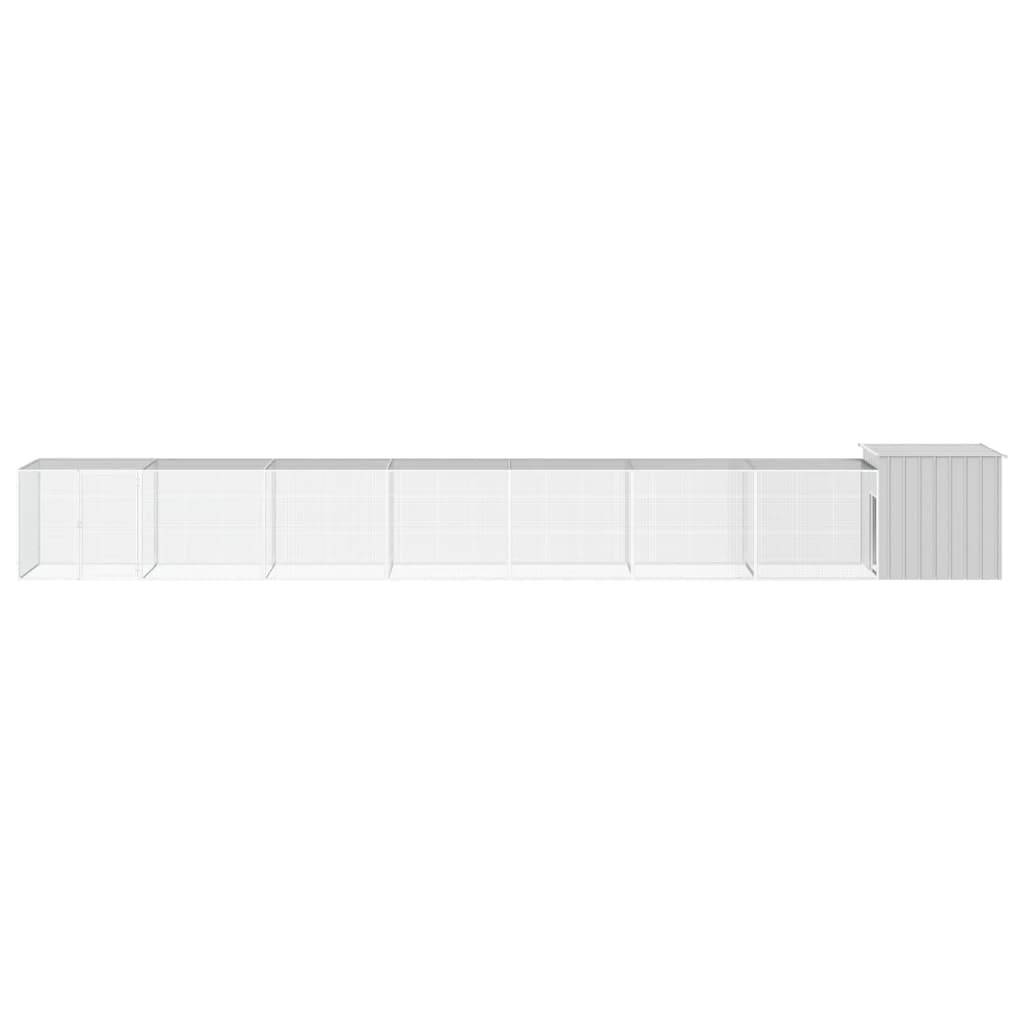 Vidaxl - Cage pour poules Gris 800x91x100 cm Acier galvanisé vidaXL 3106465 - Imagen 7