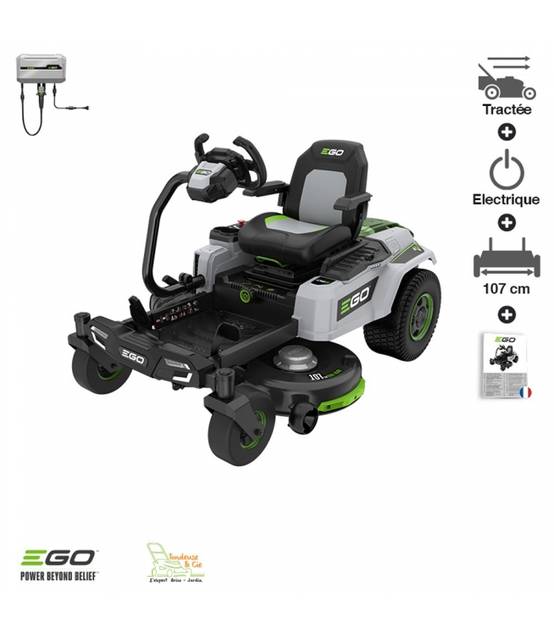 Ego Power + - Tracteur tondeuse sur batterie avec volant EgoPower 107 cm ZT4201ES - Image 1