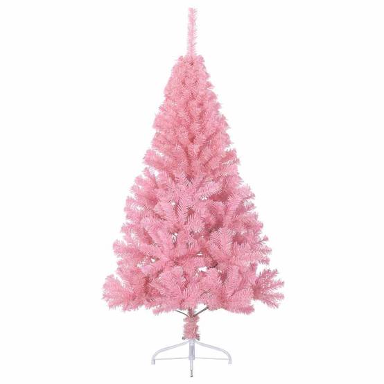 Vidaxl - Sapin de Noël artificiel pré-éclairé Rose 120 cm PVC vidaXL 3397050 - Image 6